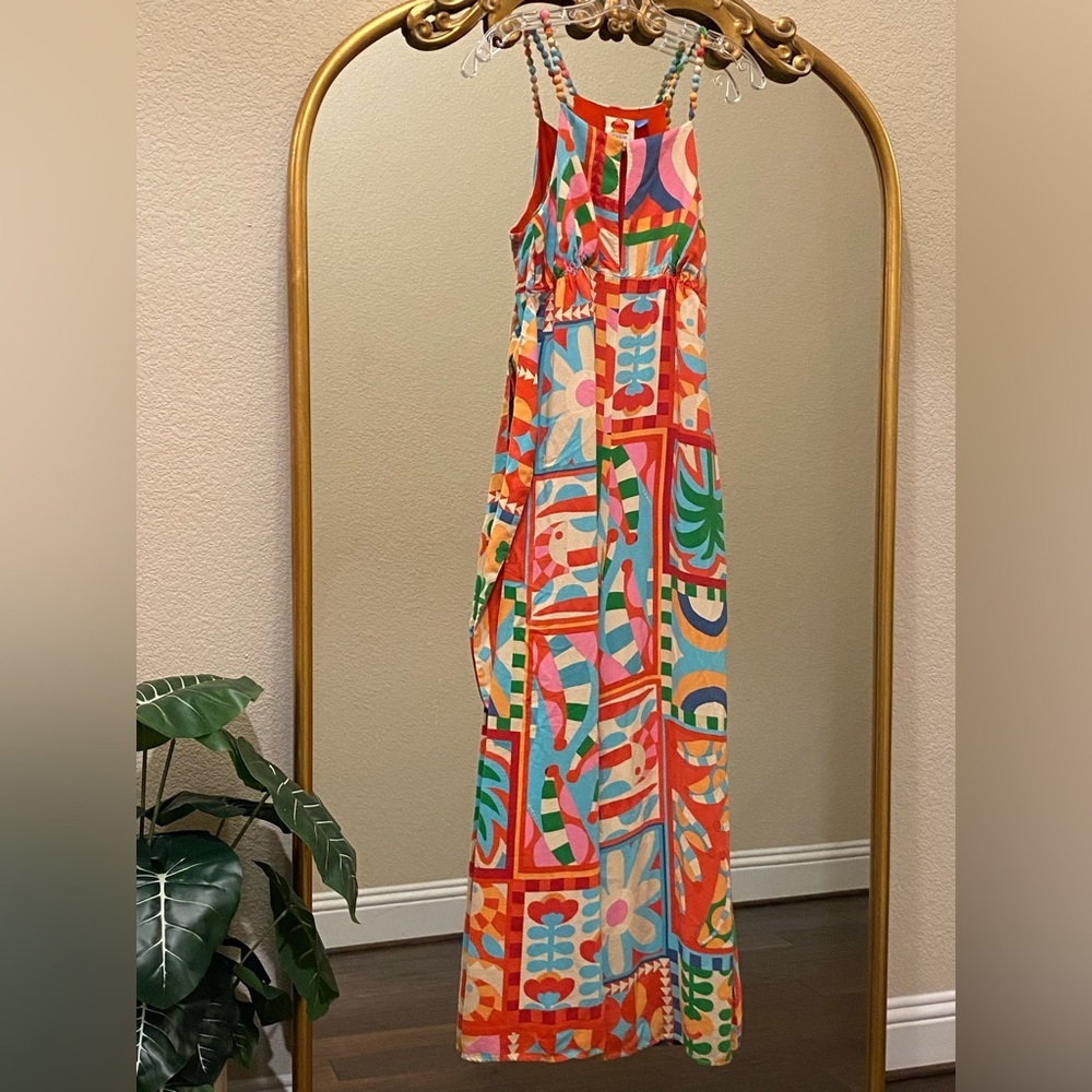 FARM Rio Cutout Halter Jumpsuit Size M - Picture 2 of 10